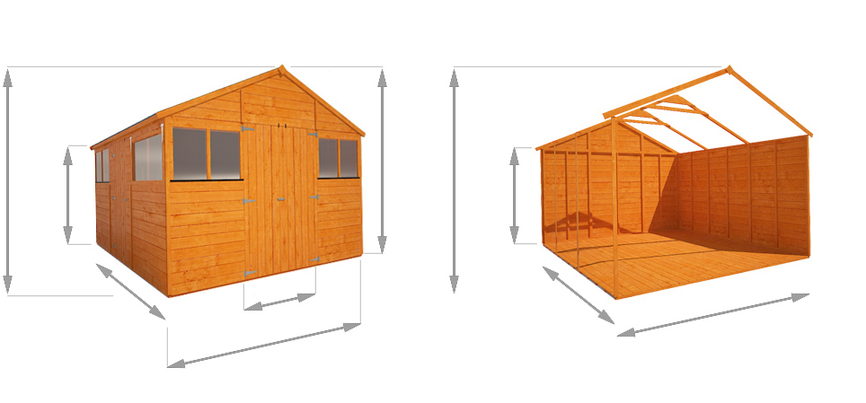BillyOh 5000 Greenkeeper Workshop Premium Personnel Tongue and Groove Double Door