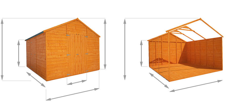 BillyOh 5000 Windowless Greenkeeper Workshop Premium Personnel Tongue and Groove Double Door