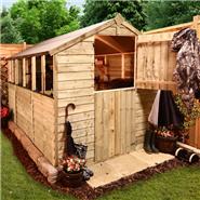 BillyOh 200M Classic Pressure Treated Overlap Stable Door Apex Garden Shed