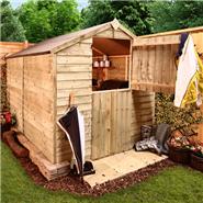 BillyOh 200M Classic Pressure Treated Overlap Windowless Stable Door Apex Garden Shed