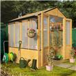 BillyOh 6 x 6 Lincoln Wooden Polycarbonate Greenhouse 4000 Range