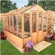 BillyOh 12 x 6 Lincoln Wooden Clear Wall Greenhouse with Opening Roof Vent 4000 Range