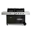 Outback Gas Charcoal Combi 4 Burner Hooded Barbecue BBQ