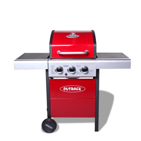 Outback Meteor 3 Burner Gas BBQ Barbecue