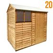 BillyOh 7 x 5 Extra Tall Rustic Economy Overlap Reverse Apex Shed 20 Range