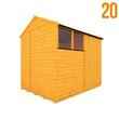 8 x 6 - BillyOh 20 Extra Tall Rustic Economy Overlap Reverse Apex Shed