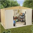 BillyOh Retford 10' Fronted Premium Woodgrain Apex Plastic Shed