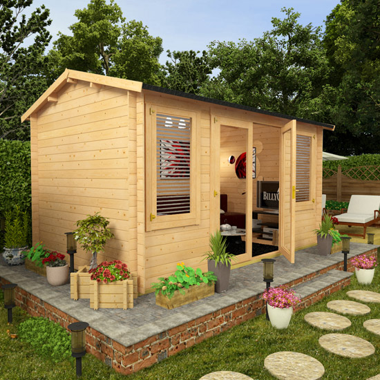 Eco Fencing - Panel Tops - free delivery available BillyOh Huntsman Log Cabin - Log Cabin Summerhouses ...