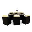 Mocha Brown 6 Seater Cube Set