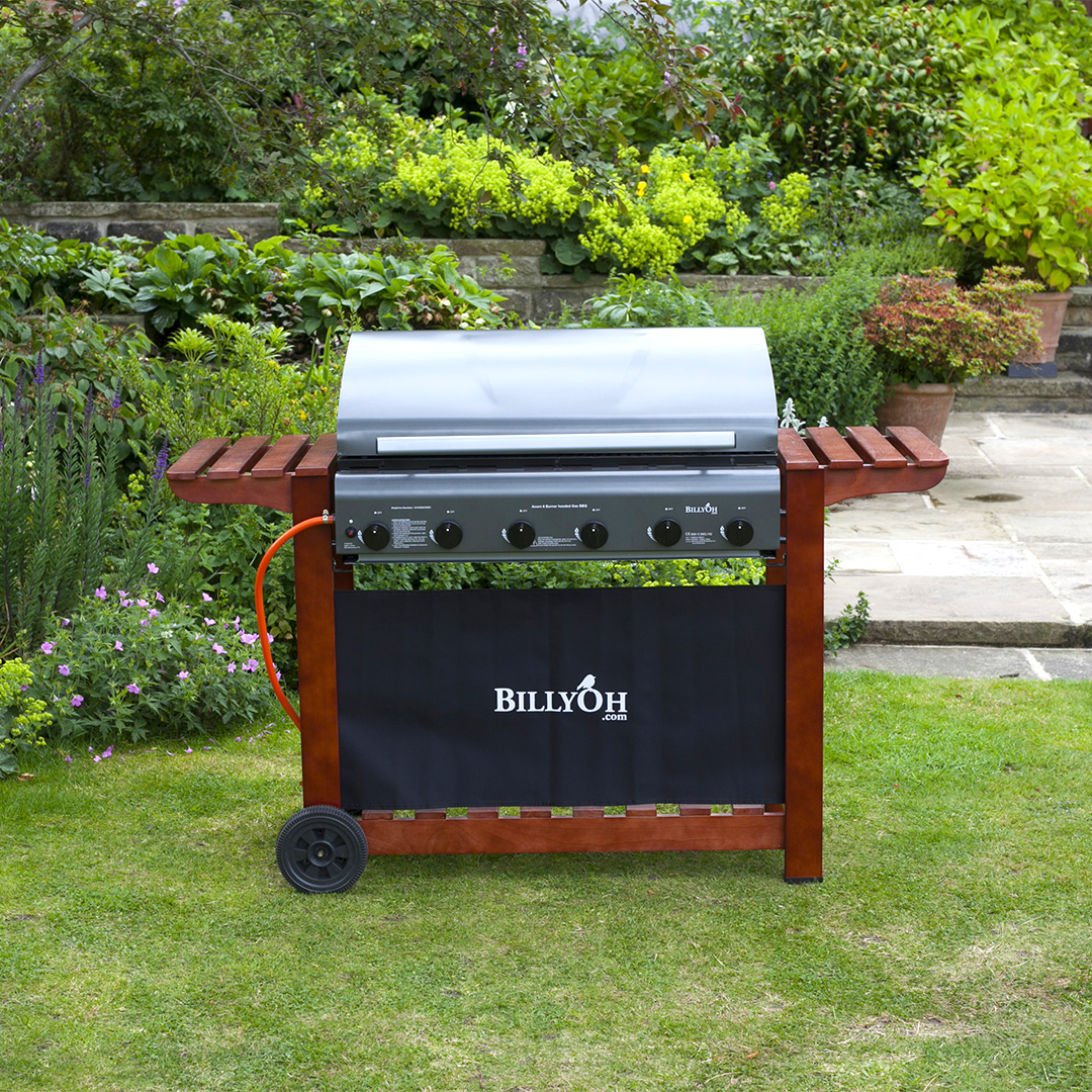 BillyOh 6 Burner Hooded Acorn Hooded Gas BBQ