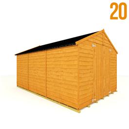 10 x 8 20L Rustic Overlap Apex