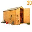 8x6 20 Waney Super Saver