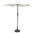 BillyOh Aluminium Crank and Tilt Wood Effect Parasol - Natural