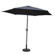 BillyOh Aluminium Crank and Tilt Wood Effect Parasol - Navy Blue