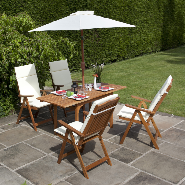 BillyOh 4 Seater Windsor Reclining Chair Set Wooden Garden
