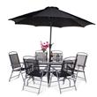 BillyOh Express 6 Seater Black Metal Garden Furniture Set