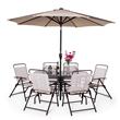 BillyOh Express 6 Seater Brown Metal Garden Furniture Set