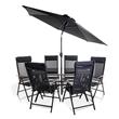 BillyOh Comfort 6 Seater Rectangular Metal Garden Furniture Set