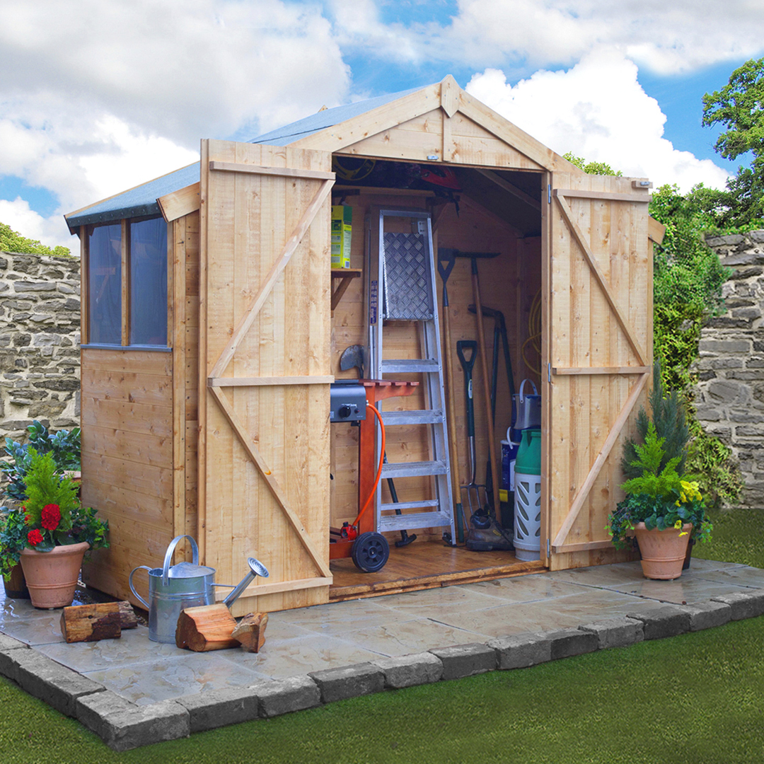 BillyOh 3 x 8 Windowed Tongue and Groove Apex Garden Shed 4000 Range