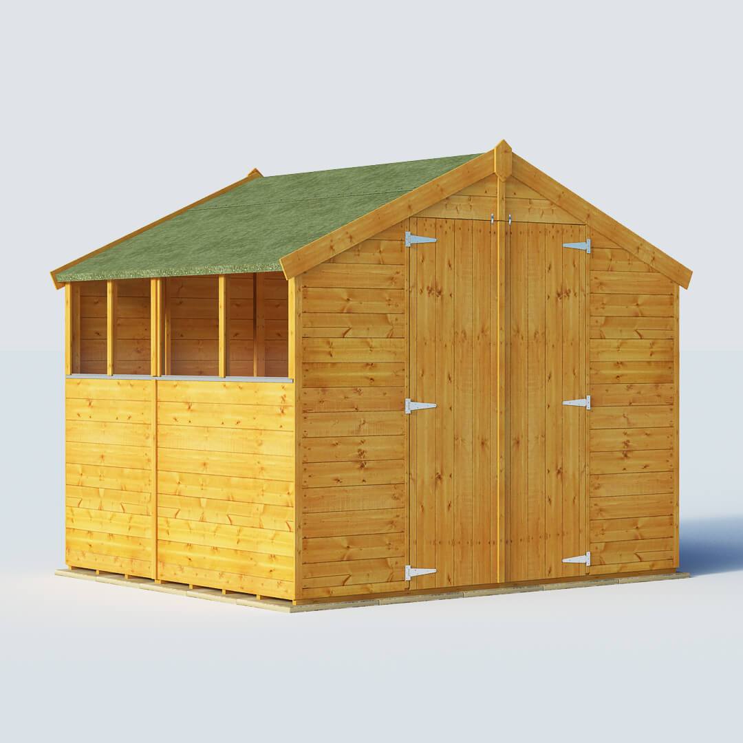 BillyOh 6 x 8 Windowed Tongue and Groove Apex Garden Shed 4000 Range