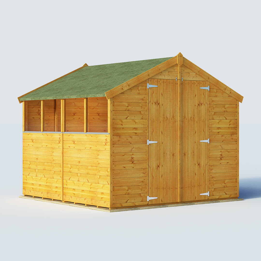 BillyOh 8 x 8 Windowed Tongue and Groove Apex Garden Shed 4000 Range