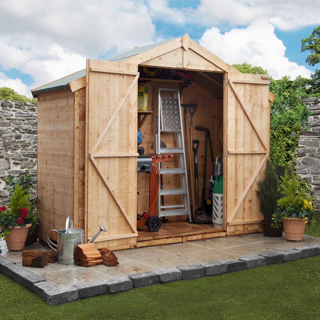 BillyOh 3 x 8 Windowless Tongue and Groove Apex Garden Shed 4000 Range