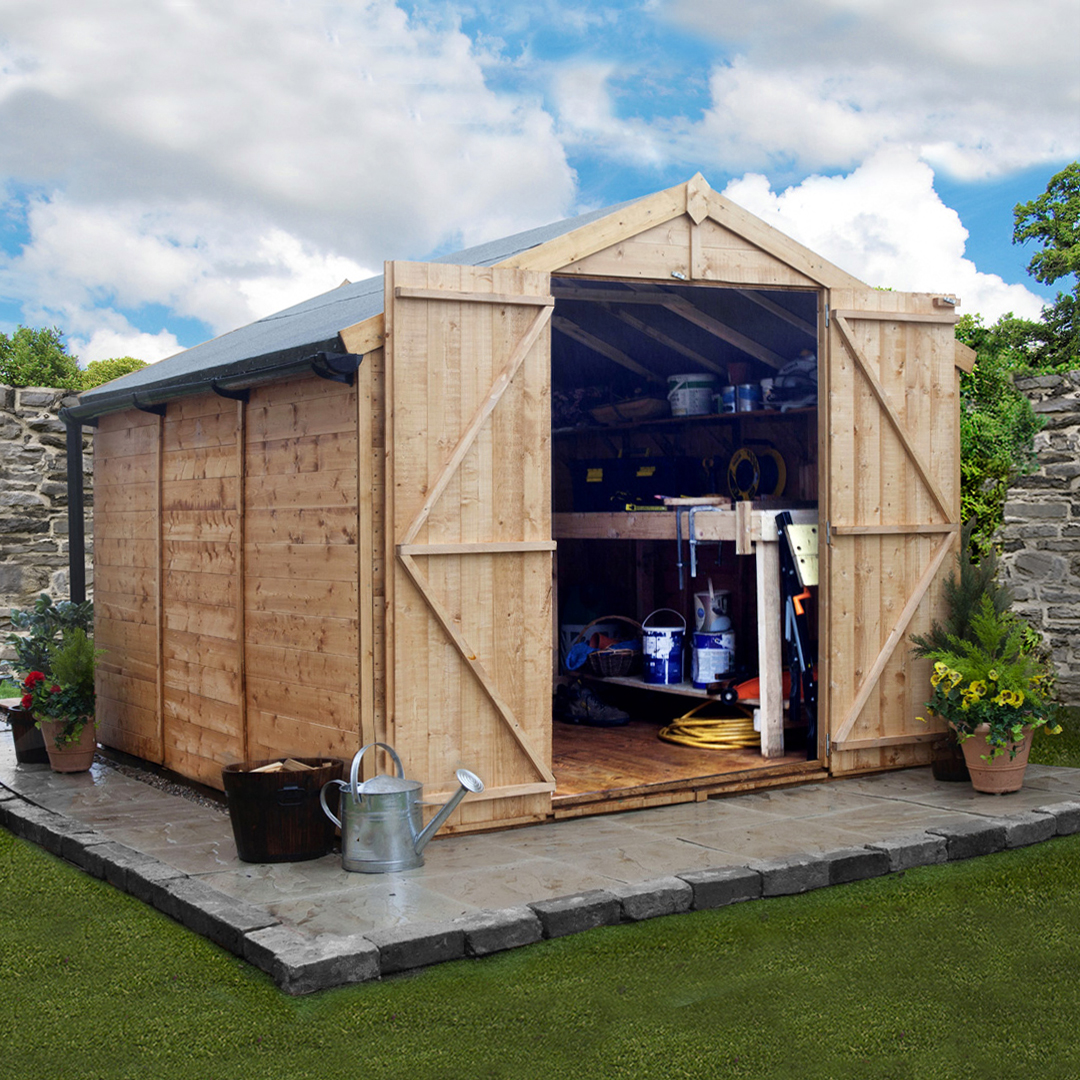 BillyOh 9 x 8 Windowless Tongue and Groove Apex Garden Shed 4000 Range