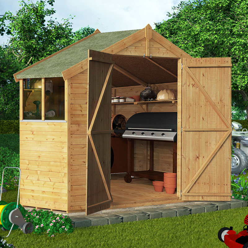 BillyOh 3 x 8 Windowed Tongue and Groove Apex Garden Shed 4000 Range