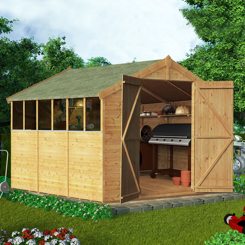 BillyOh 9 x 8 Windowed Tongue and Groove Apex Garden Shed 4000 Range