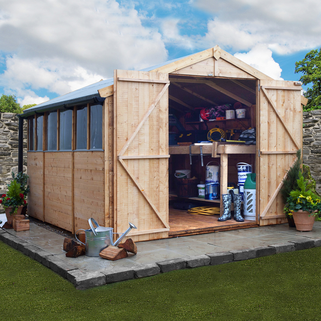 10 x 10 BillyOh 4000 Windowed Tongue and Groove Apex Garden Shed