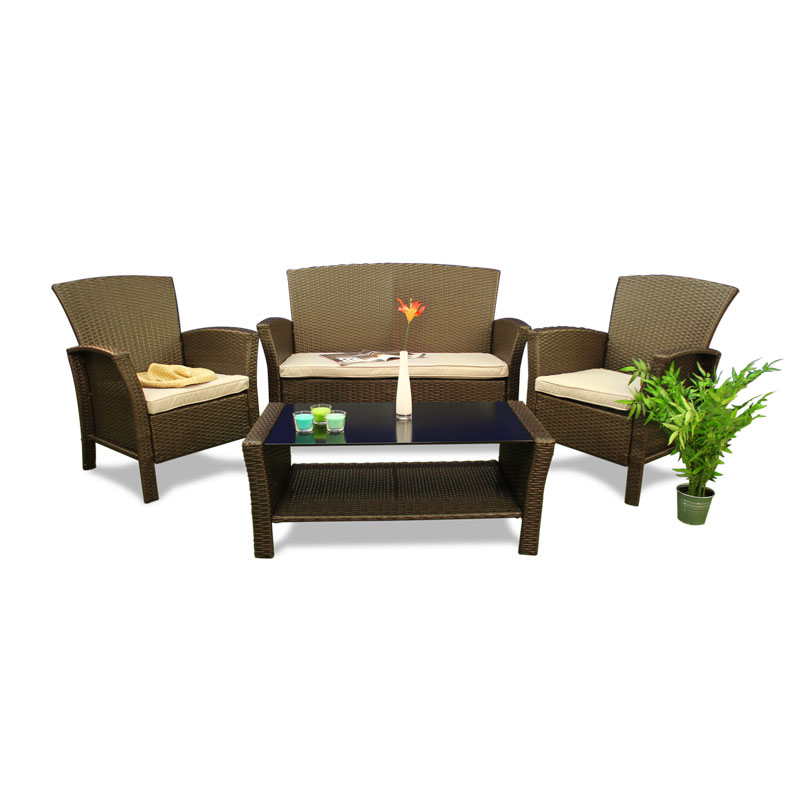 BillyOh Rosario Flat Weave Rattan Furniture Modern Lounge Set