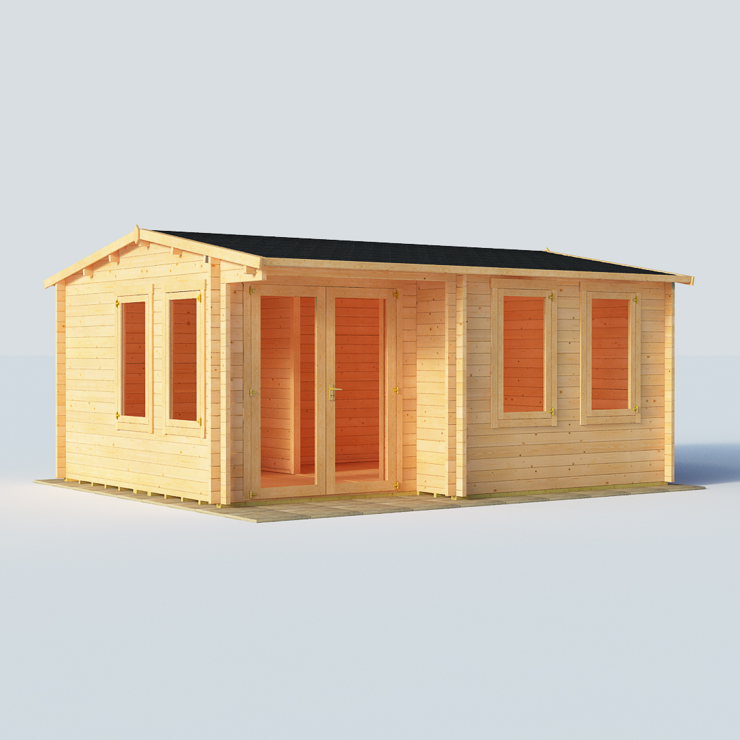 BillyOh Kent Log Cabin Garden Office W50m x D40m 28mm