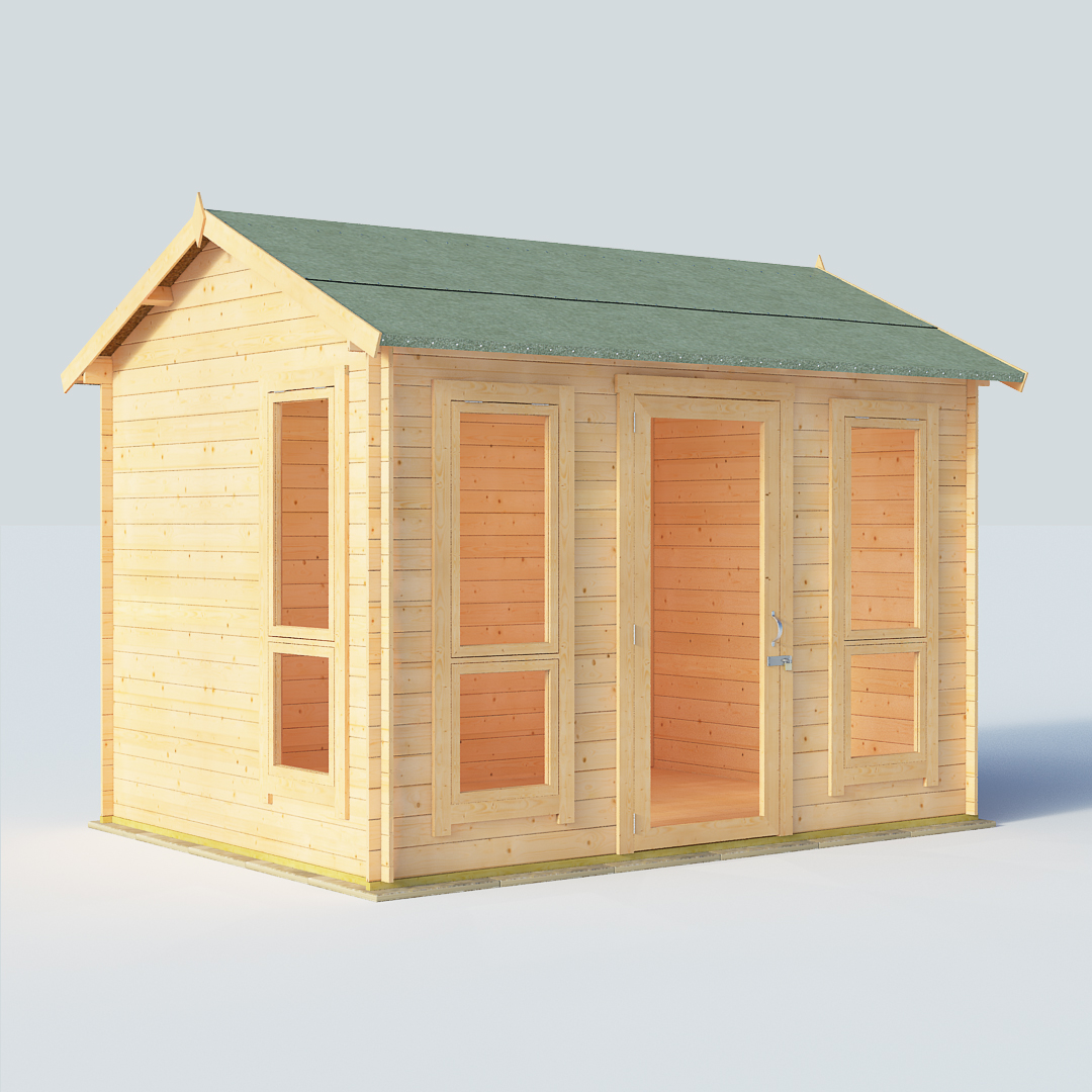 BillyOh Darcy 10 x 8 19mm Modern Log Cabin Summerhouse