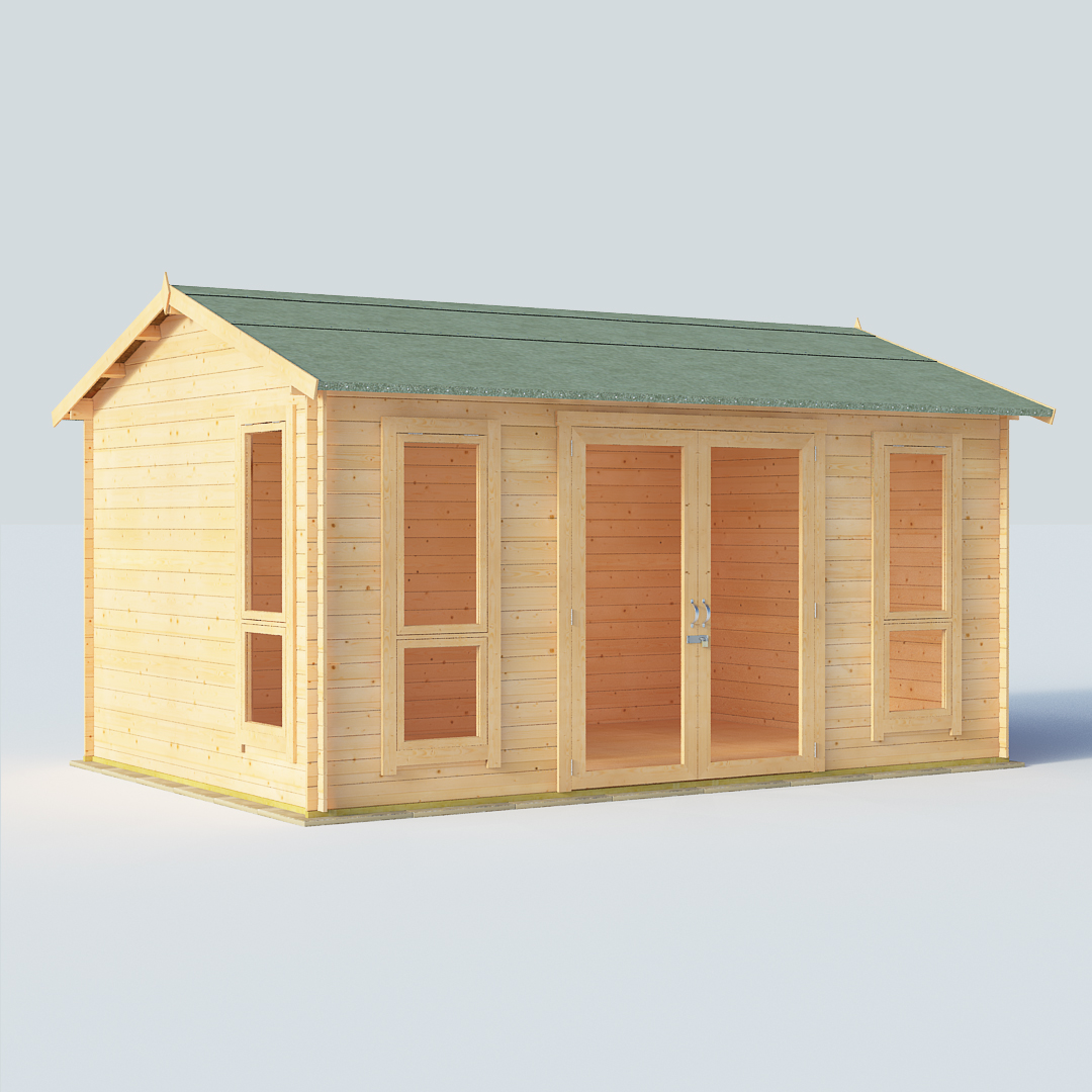 BillyOh Darcy Darcy 14 x 10 19mm Modern Log Cabin Summerhouse