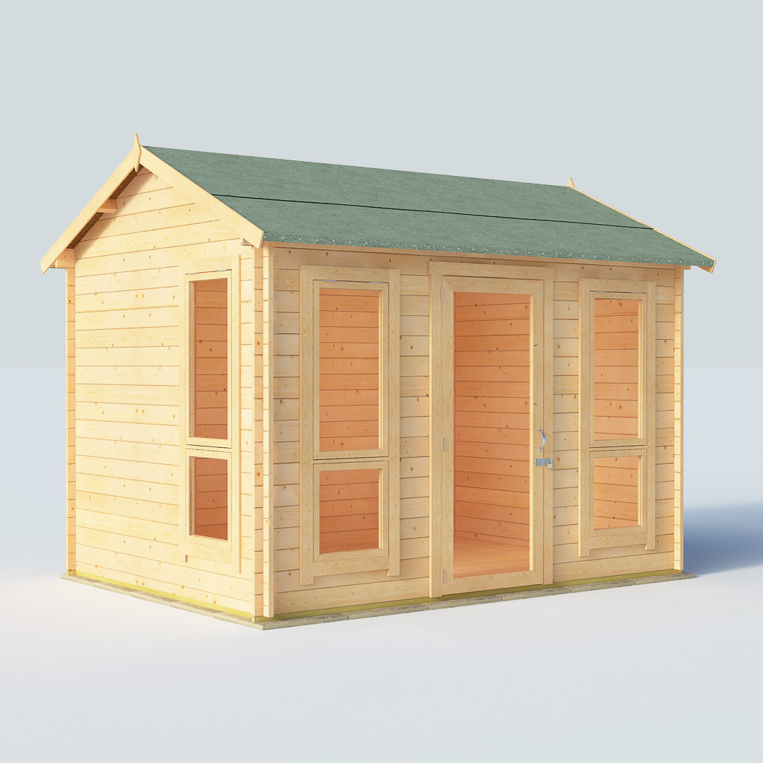 BillyOh Darcy 10 x 8 28mm Modern Log Cabin Summerhouse