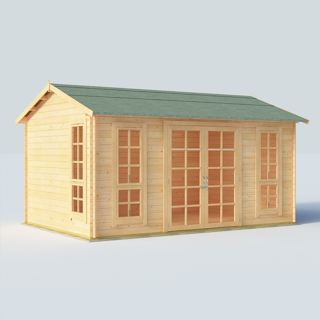 BillyOh Riley 14 x 10 19mm Georgian Log Cabin Summerhouse