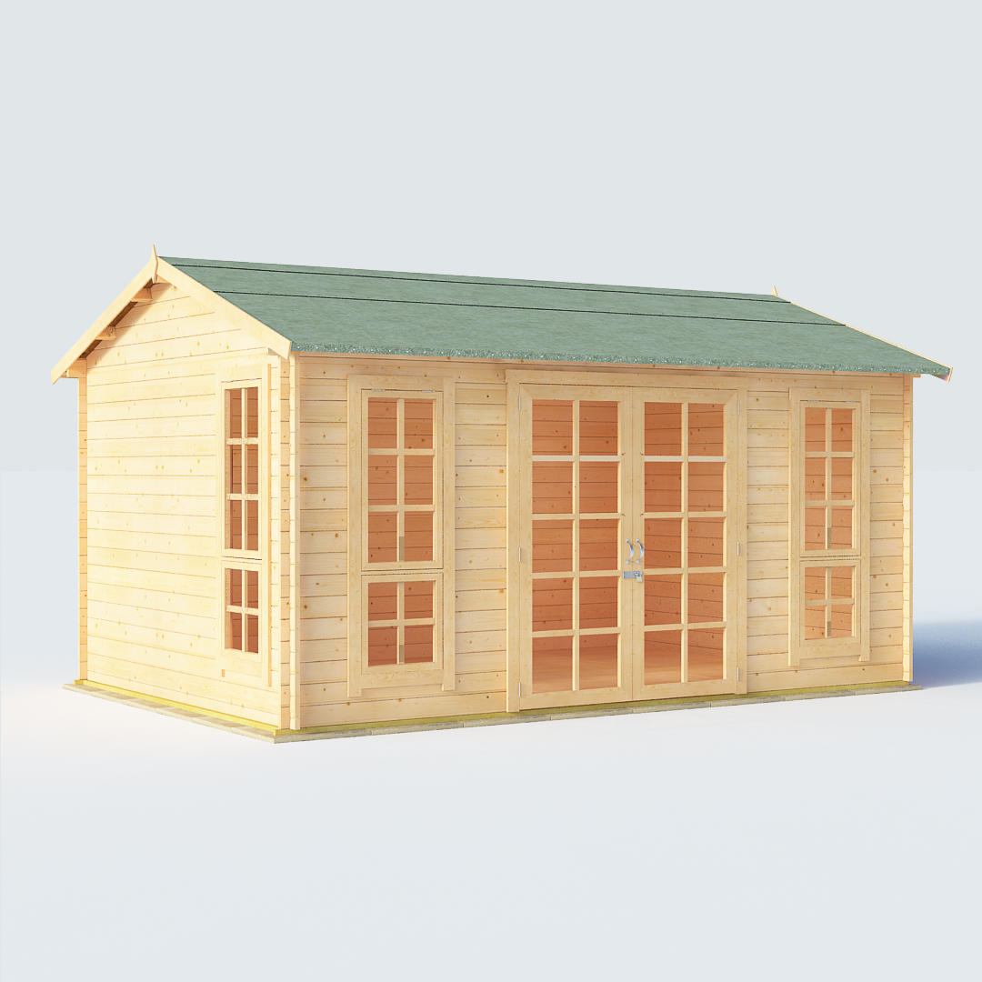 BillyOh Riley 14 x 10 28mm Georgian Log Cabin Summerhouse