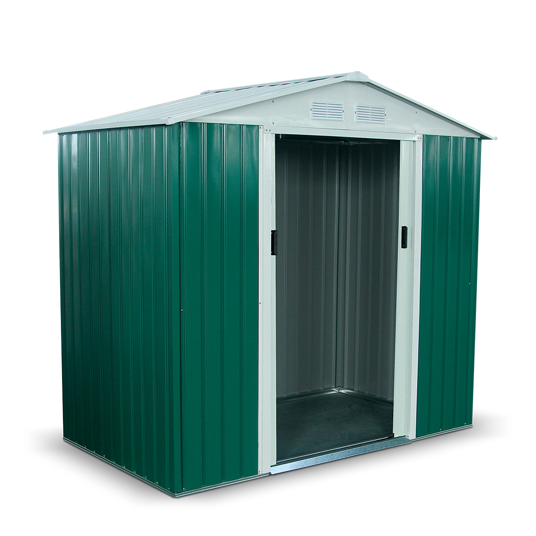 BillyOh Boxer 4 x 7 Dark Green Apex Metal Shed