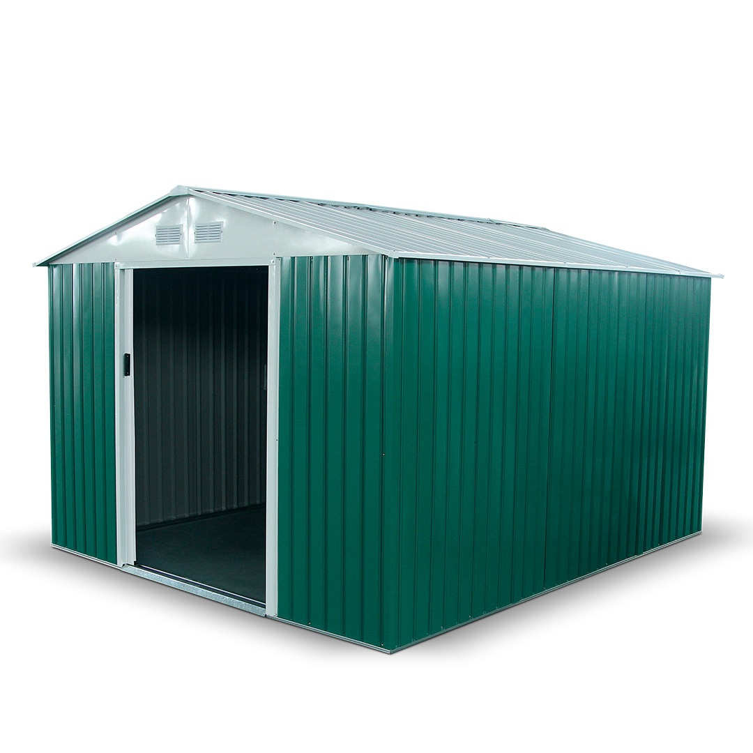 BillyOh Boxer 9 x 10 Dark Green Apex Metal Shed