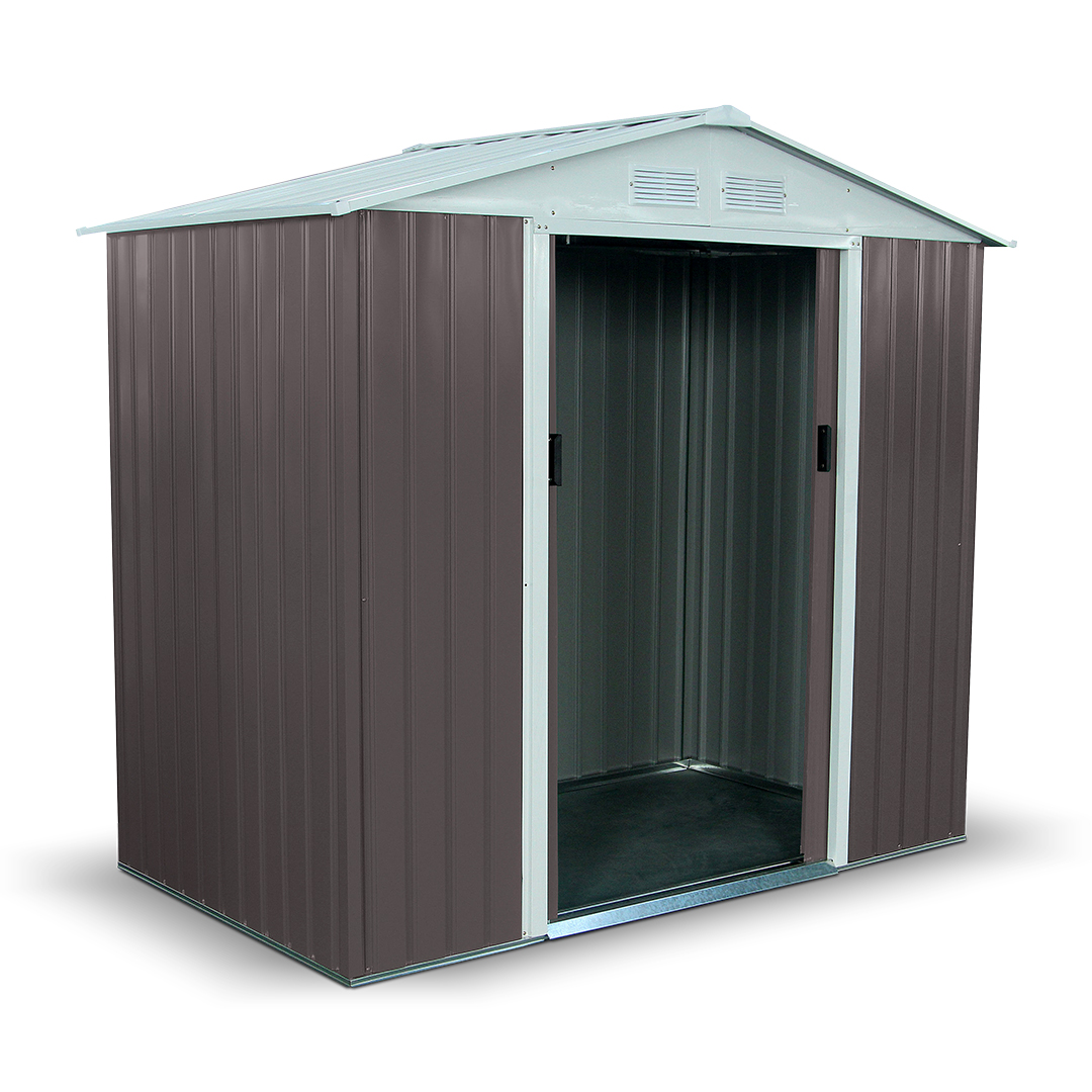 BillyOh Boxer 4 x 7 Warm Grey Apex Metal Shed