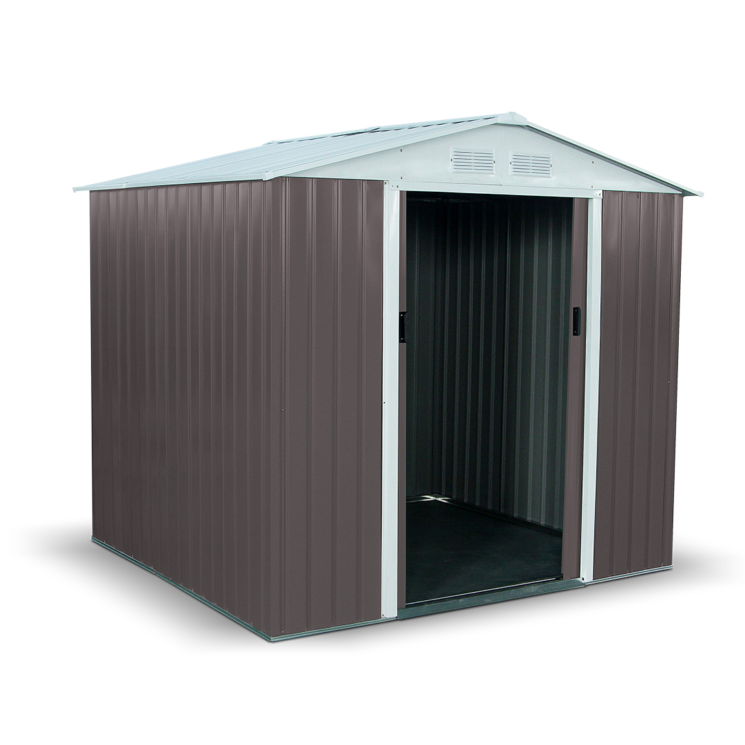 BillyOh Boxer 7 x 6 Warm Grey Apex Metal Shed