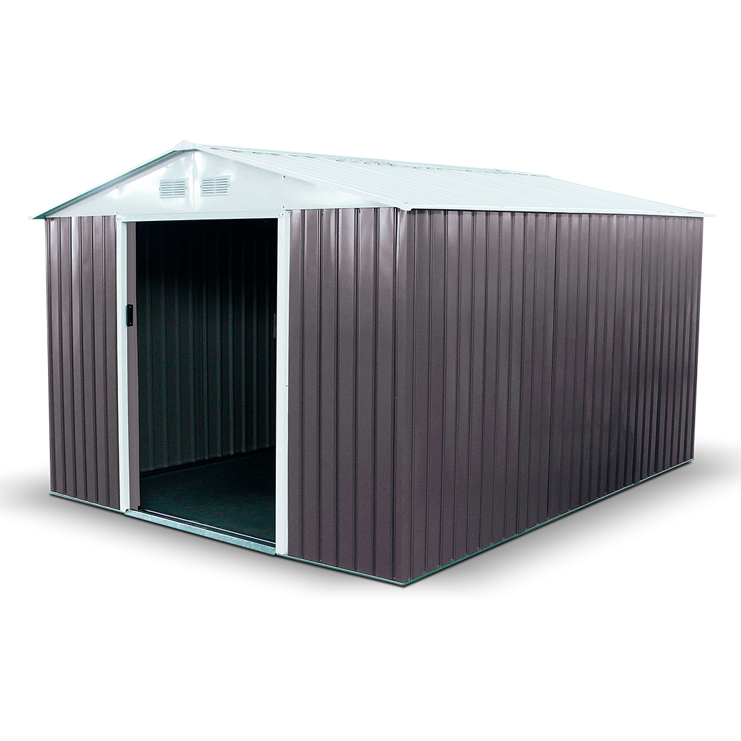 BillyOh Boxer 9 x 10 Warm Grey Apex Metal Shed