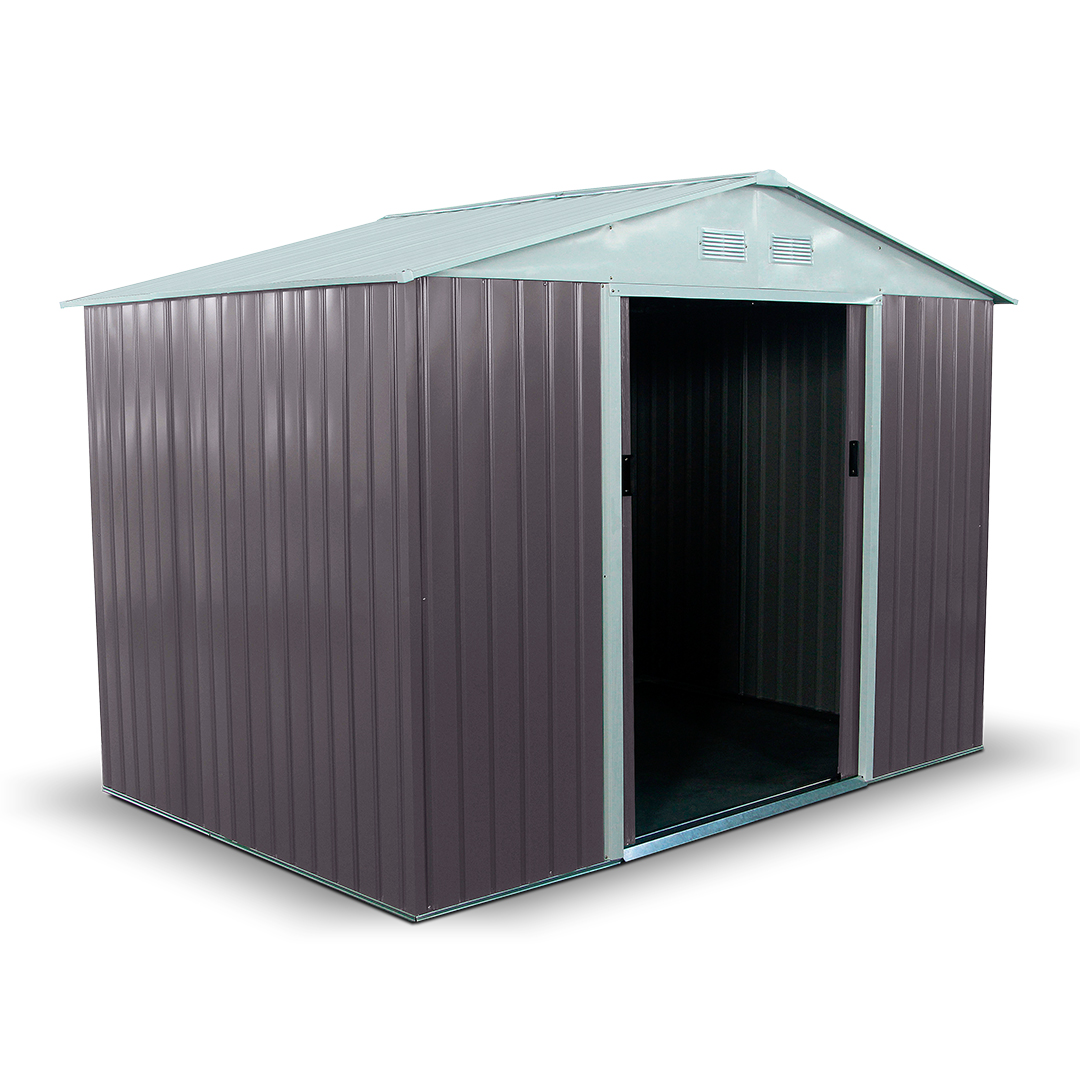 BillyOh Boxer 9 x 6 Warm Grey Apex Metal Shed