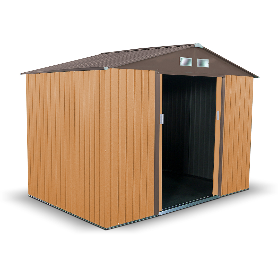 BillyOh Boxer 9 x 6 Light Brown Apex Metal Shed