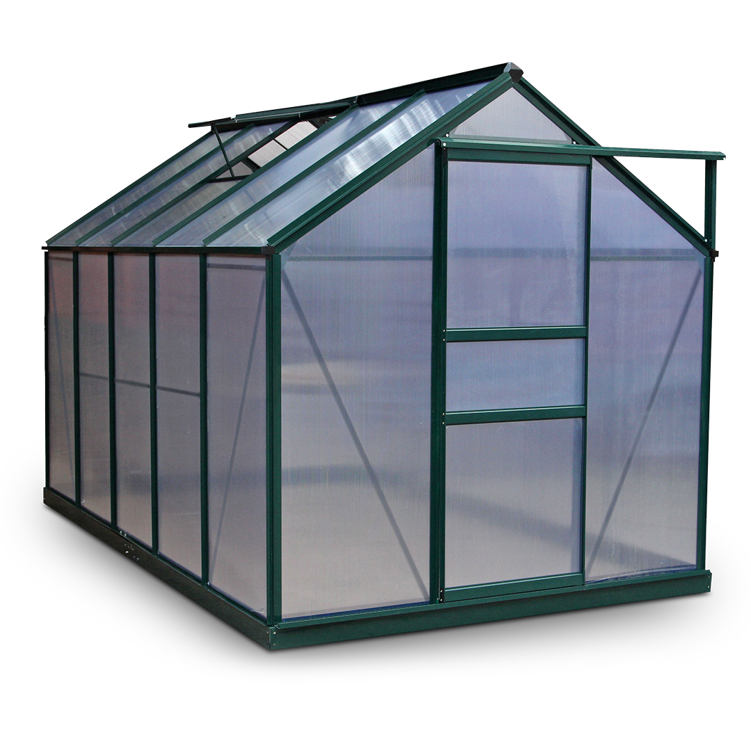 BillyOh Rosette Hobby Aluminium Greenhouse - Single Door, Twin-Wall Polycarbonate Glazing
