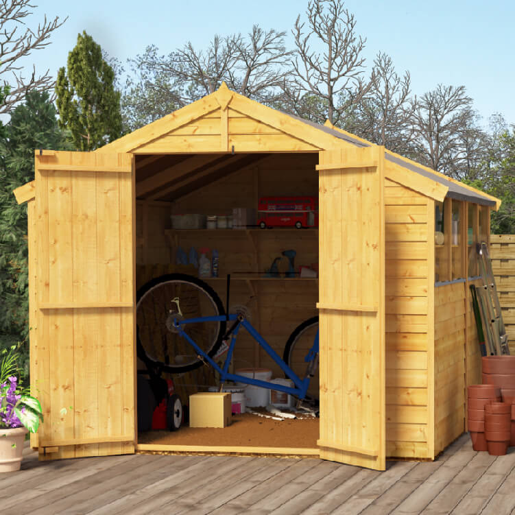 8x8 Overlap Apex Windowed BillyOh Keeper Garden Shed