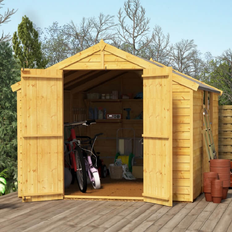 10x8 Overlap Apex Windowed BillyOh Keeper Garden Shed