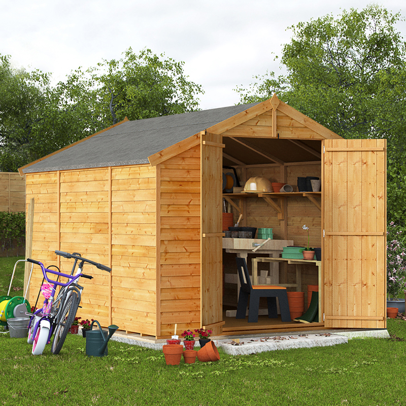 10x8 Overlap Apex Windowless BillyOh Keeper Garden Shed