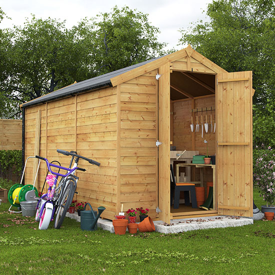 12x6 Overlap Apex Windowless BillyOh Keeper Garden Shed