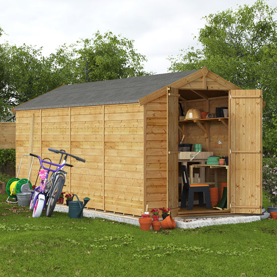 16x6 Overlap Apex Windowless BillyOh Keeper Garden Shed